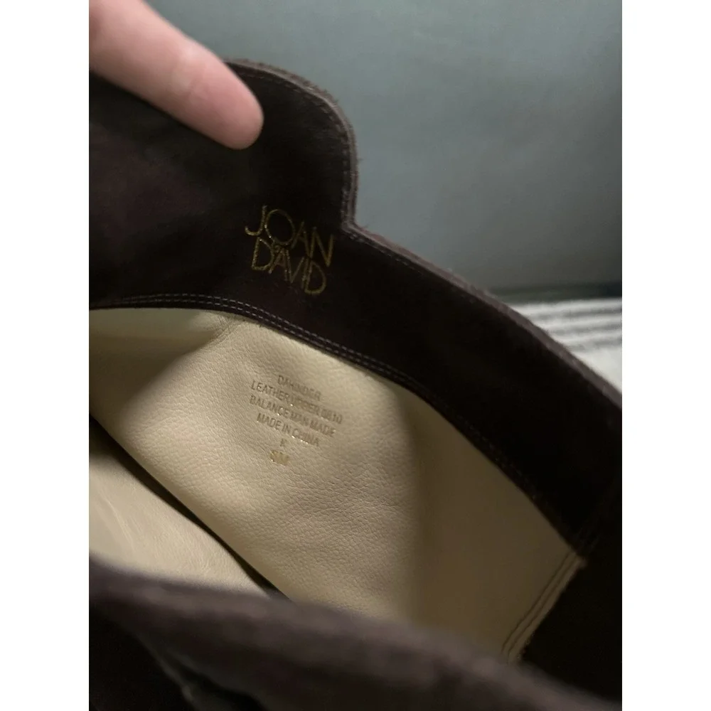 Joan & David thigh high suede boots‎ brown Women's Size 8 New